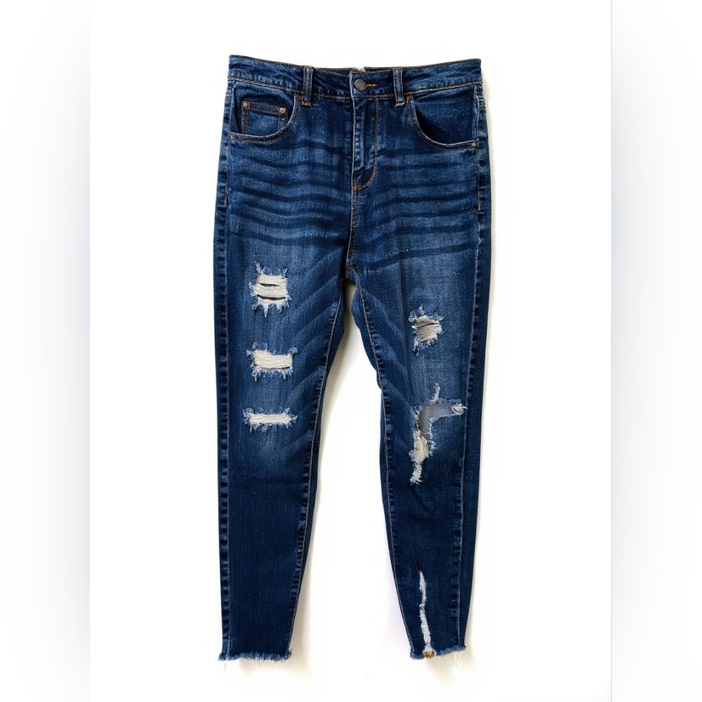 Blue Age Distressed Blue Women's Jeans Sz 11